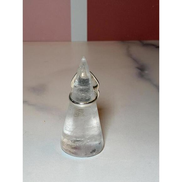 Ammolite Double Stone Sterling Silver Ring: 925 Silver • Size 6 - Picture 8 of 9